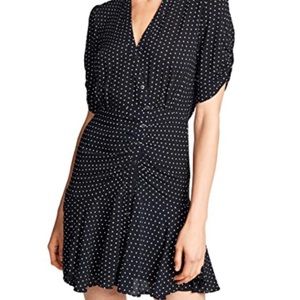 Free People Pippa Short Sleeve Polka Dot Mini Dress